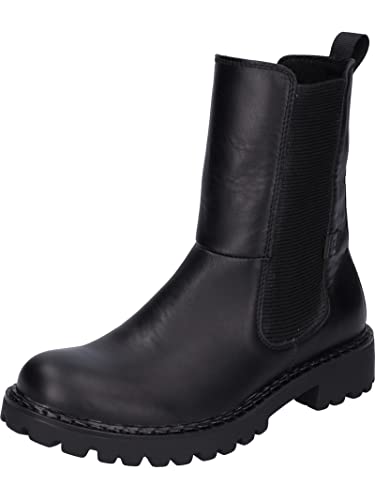 Josef Seibel Damen Chelsea Boots Marta 12,Weite G (Normal),Wechselfußbett,uebergangsstiefel,Schlupfstiefel,flach,Bootee,schwarz,38 EU von Josef Seibel
