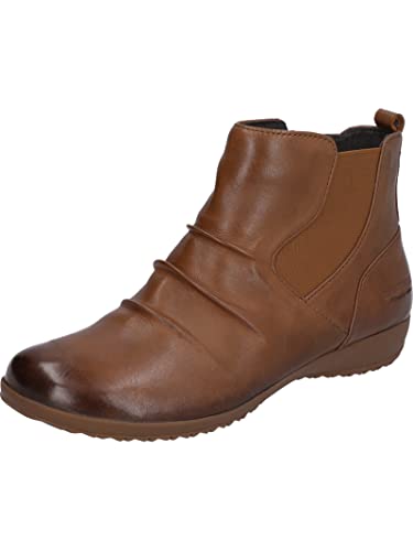 Josef Seibel Damen Chelsea Boots Naly 60, Frauen Stiefeletten,Weite G (Normal),uebergangsstiefel,Schlupfstiefel,flach,Braun (Cognac),39 EU von Josef Seibel