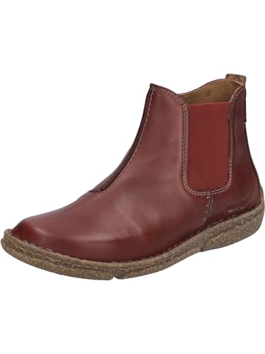 Josef Seibel Damen Chelsea Boots Neele 68,Weite G (Normal),Wechselfußbett,uebergangsstiefel,Schlupfstiefel,flach,Hibiscus,36 EU von Josef Seibel