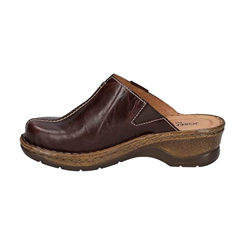 Josef Seibel Damen Clogs Catalonia 54, Frauen Slipper,Weite G (Normal),Backless Slipper,Gartenschuhe,Sommerschuhe,Braun (Brasil),42 EU von Josef Seibel