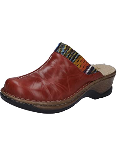 Josef Seibel Damen Clogs Catalonia 59, Frauen Slipper,Weite G (Normal),schluepfschuhe,Slides,Slip-ons,Mules,Rot (Hibiscus-Multi),35 EU von Josef Seibel