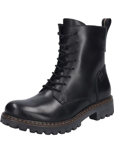 Josef Seibel Damen Combat Boots Marta 02,Weite G (Normal),Wechselfußbett,Bootee,Booties,halbstiefel,Kurzstiefel,schwarz / VL604-100,36 EU von Josef Seibel