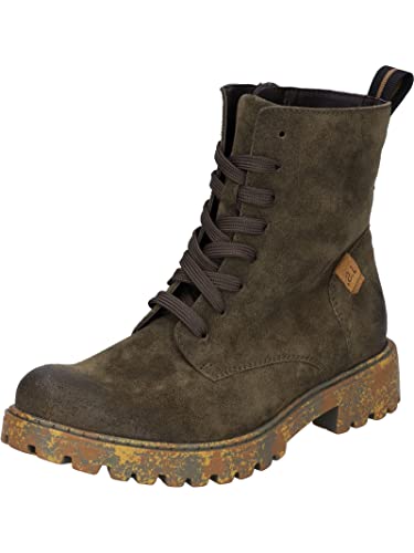 Josef Seibel Damen Combat Boots Marta 02,Weite G (Normal),Wechselfußbett,schnürstiefel,Stiefel,Bootee,Booties,halbstiefel,Grün (moos),40 EU von Josef Seibel