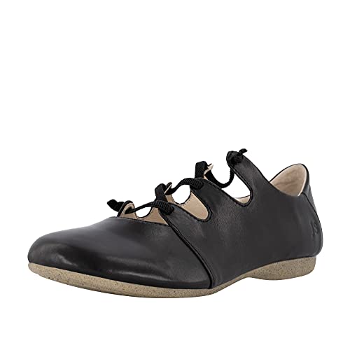 Josef Seibel Damen Halbschuhe Fiona.04, Frauen Ballerinas,offen,Übergröße,Leder,Slipper,Slip-ons,Sneaker,Leder,Nappaleder,Schwarz,36 EU / 3 UK von Josef Seibel