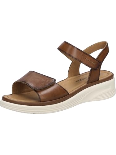 Josef Seibel Damen Keilsandalen Sevran 01, Frauen Sandalen,Weite G (Normal),Strandschuhe,Keilsandaletten,Keilabsatz,flach,Cognac,37 EU von Josef Seibel