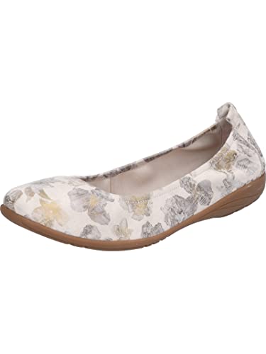 Josef Seibel Damen Klassische Ballerinas Fenja 01,Weite G (Normal),Sommerschuhe,Slipper,Ballerina-Schuhe,Abendschuhe,Creme-Multi,39 EU von Josef Seibel