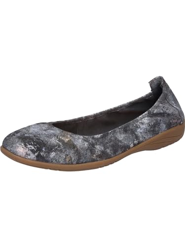 Josef Seibel Damen Klassische Ballerinas Fenja 01,Weite G (Normal),Ausgehschuhe,Abendschuhe,Slip-ons,sportlich,anthrazit-Multi,42 EU von Josef Seibel