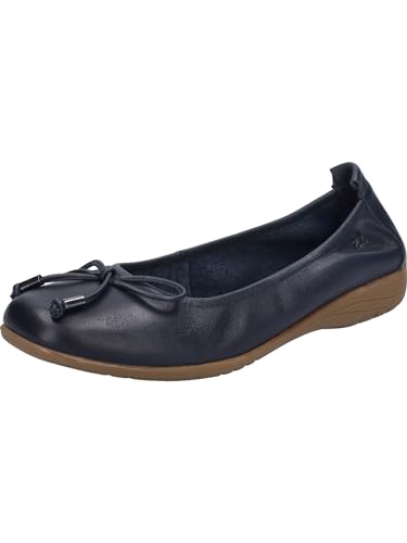 Josef Seibel Damen Klassische Ballerinas Fenja 09,Weite G (Normal),Ballet-Flats,Ausgehschuhe,Abendschuhe,Slip-ons,Pumps,Indigo,40 EU von Josef Seibel