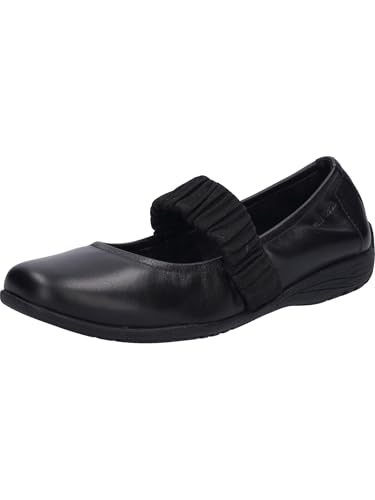 Josef Seibel Damen Klassische Ballerinas Fenja 25,Weite G (Normal),Pumps,Halbschuhe,Sommerschuhe,Slipper,flach,Black-Black,37 EU von Josef Seibel