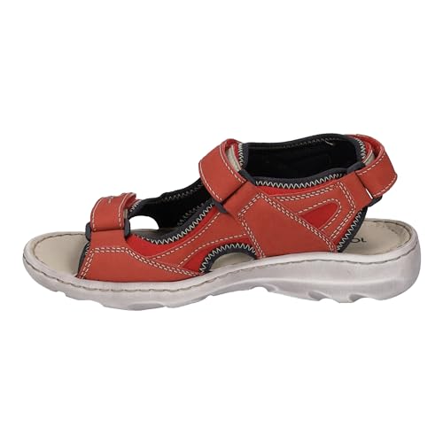 Josef Seibel Damen Klassische Sandalen Lene 02,Weite G (Normal),sommerschuhe,klettsandalen,bequem,weiblich,lady,ladies,Rot (rubin-kombi),38 EU / 5 UK von Josef Seibel