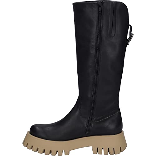 Josef Seibel Damen Klassische Stiefel Mavie 03,Weite G (Normal),Wechselfußbett,boots,winterstiefel,winterschuhe,schwarz-kombi,41 EU von Josef Seibel