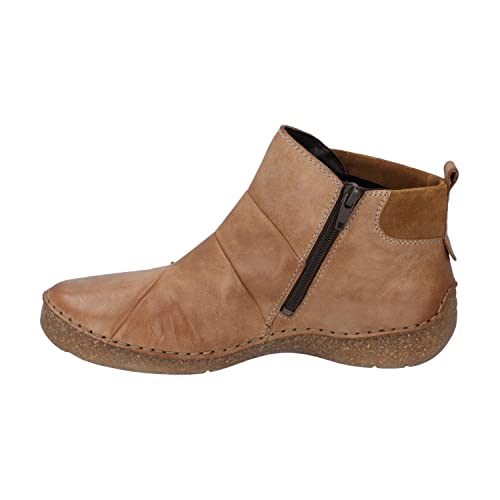 Josef Seibel Damen Klassische Stiefeletten Fergey 53,Weite G (Normal),Wechselfußbett,boots,stiefel,bootee,booties,Braun (cognac),40 EU von Josef Seibel