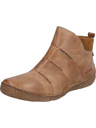 Josef Seibel Damen Klassische Stiefeletten Fergey 53,Weite G (Normal),Wechselfußbett,uebergangsstiefel,reißverschluss,Braun (Cognac),39 EU von Josef Seibel