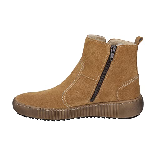 Josef Seibel Damen Klassische Stiefeletten Maren 27,Weite G (Normal),Wechselfußbett,winterstiefeletten,winterschuhe,warm,Braun (camel),36 EU von Josef Seibel