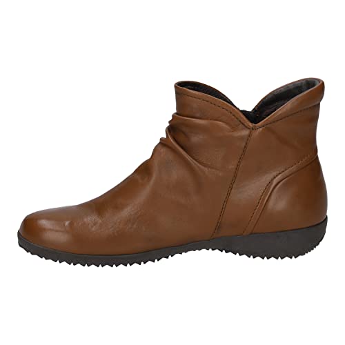 Josef Seibel Damen Klassische Stiefeletten Naly 41,Weite G (Normal),gerafft,Boots,Stiefel,Bootee,Booties,halbstiefel,Braun (Cognac),40 EU von Josef Seibel