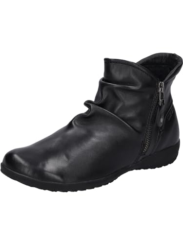 Josef Seibel Damen Klassische Stiefeletten Naly 41,Weite G (Normal),reißverschluss,gerafft,Boots,Stiefel,Bootee,Booties,schwarz,36 EU von Josef Seibel