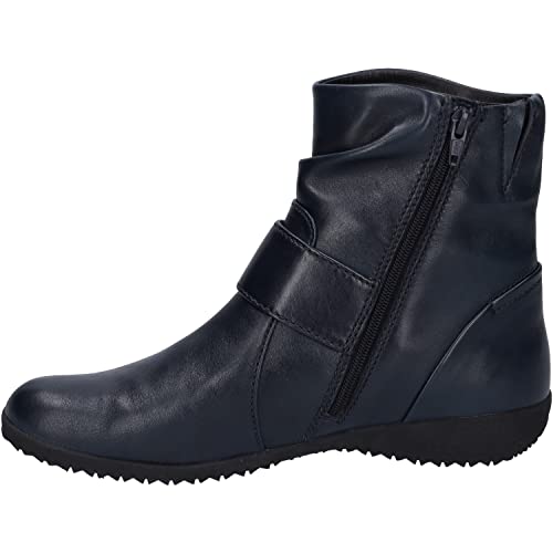 Josef Seibel Damen Klassische Stiefeletten Naly 65,Weite G (Normal),gerafft,Boots,Stiefel,Bootee,Booties,halbstiefel,Blau (Ocean),40 EU von Josef Seibel