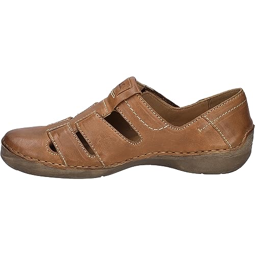 Josef Seibel Damen Kletthalbschuhe Fergey 59,Weite G (Normal),Wechselfußbett,Klettschuhe,Strassenschuhe,Sneaker,nuss,42 EU von Josef Seibel