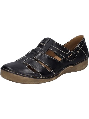 Josef Seibel Damen Kletthalbschuhe Fergey 59,Weite G (Normal),Wechselfußbett,Strassenschuhe,Sneaker,Freizeitschuhe,schwarz,37 EU von Josef Seibel