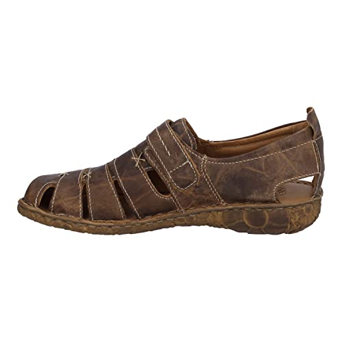 Josef Seibel Damen Kletthalbschuhe Rosalie 45,Weite G (Normal),Sneaker,Freizeitschuhe,Klettverschluss,Klettschuhe,Braun (Brandy),42 EU von Josef Seibel