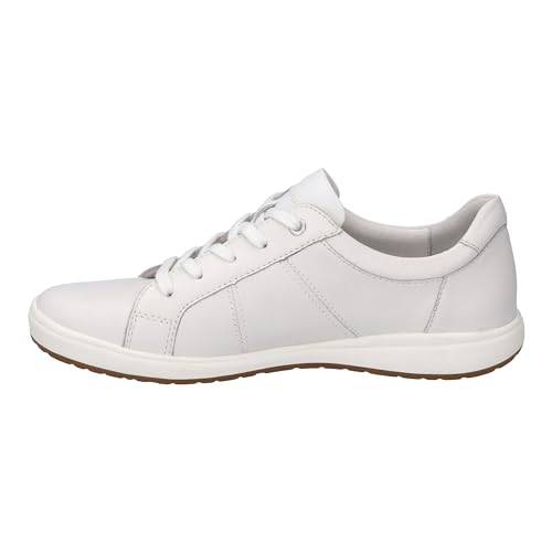 Josef Seibel Damen Low-Top Sneaker Caren 01,Weite G (Normal),Wechselfußbett,Freizeitschuhe,Laufschuhe,schnürschuhe,Weiß (Weiss),38 EU von Josef Seibel