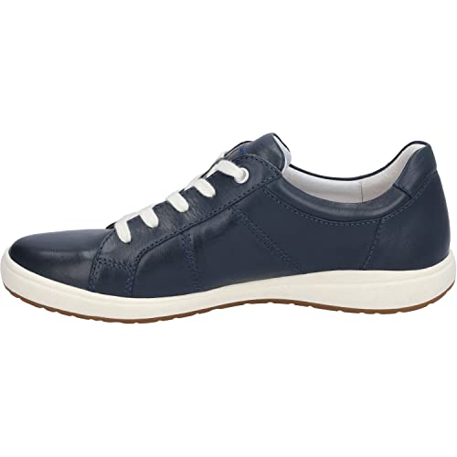 Josef Seibel Damen Low-Top Sneaker Caren 01,Weite G (Normal),Wechselfußbett,Freizeitschuhe,Turnschuhe,Laufschuhe,Blau (Ocean),36 EU von Josef Seibel