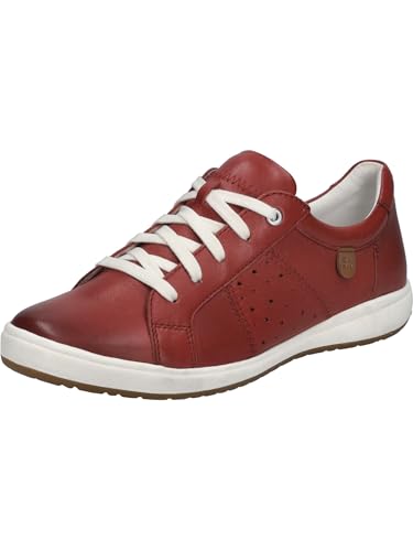 Josef Seibel Damen Low-Top Sneaker Caren 01,Weite G (Normal),Wechselfußbett,Freizeitschuhe,Turnschuhe,Laufschuhe,Hibiscus,41 EU von Josef Seibel