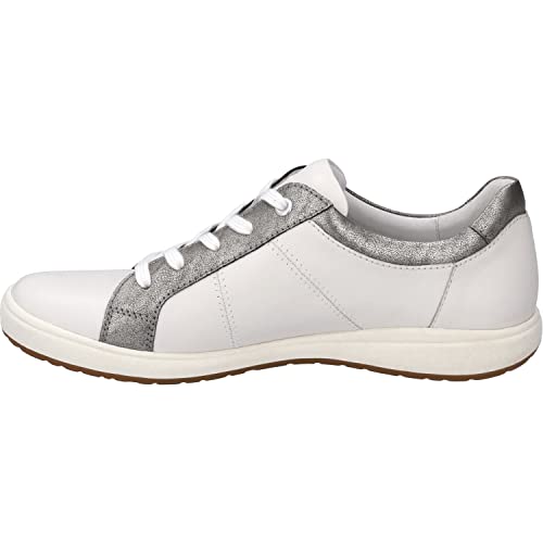 Josef Seibel Damen Low-Top Sneaker Caren 38,Weite G (Normal),Wechselfußbett,Laufschuhe,schnürschuhe,schnürer,Grau (Platin-Kombi),39 EU von Josef Seibel