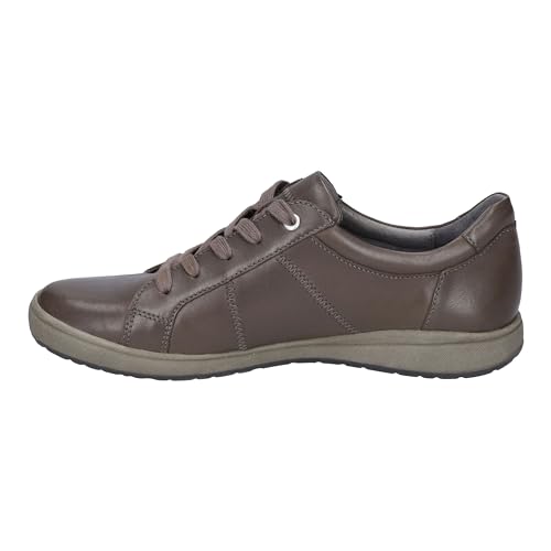 Josef Seibel Damen Low-Top Sneaker Caren 42,Weite G (Normal),Wechselfußbett,Laufschuhe,schnürschuhe,schnürer,Halbschuhe,grau,43 EU von Josef Seibel