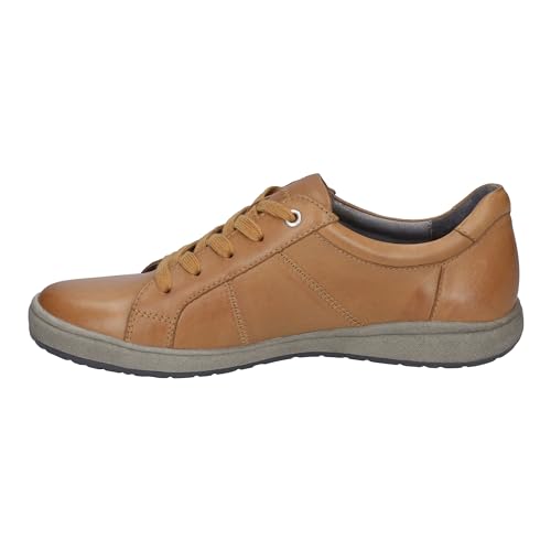 Josef Seibel Damen Low-Top Sneaker Caren 42,Weite G (Normal),Wechselfußbett,schnürschuhe,schnürer,Halbschuhe,Turnschuhe,Braun (Camel),38 EU von Josef Seibel