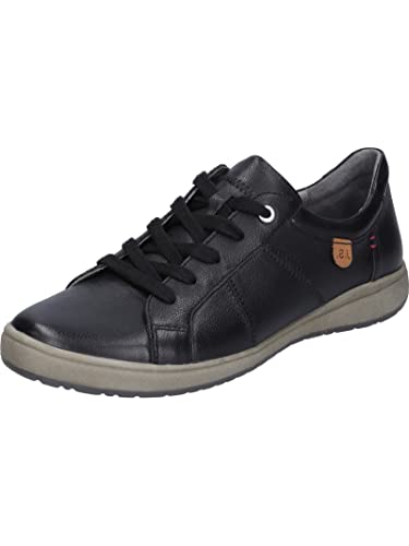 Josef Seibel Damen Low-Top Sneaker Caren 42,Weite G (Normal),Wechselfußbett,straßenschuhe,Strassenschuhe,Sportschuhe,schwarz,37 EU von Josef Seibel
