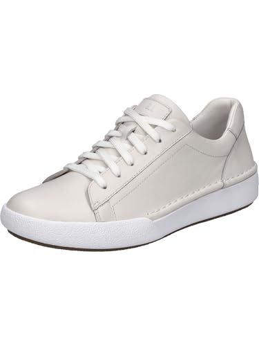 Josef Seibel Damen Low-Top Sneaker Claire 01,Weite G (Normal),Wechselfußbett,Freizeitschuhe,Turnschuhe,Laufschuhe,Weiss,41 EU von Josef Seibel