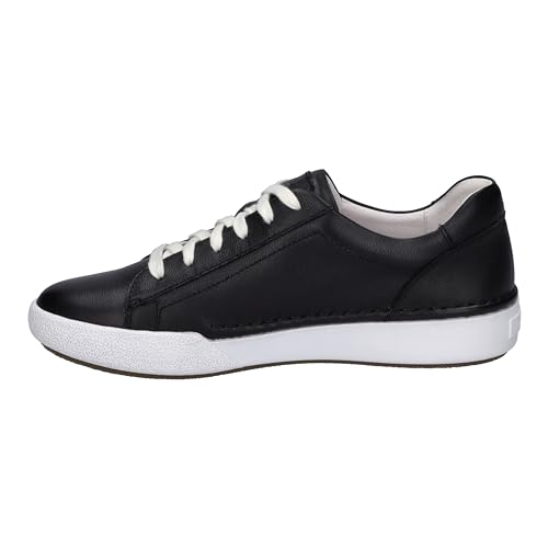 Josef Seibel Damen Low-Top Sneaker Claire 01,Weite G (Normal),Wechselfußbett,Freizeitschuhe,Turnschuhe,Laufschuhe,schwarz,41 EU von Josef Seibel