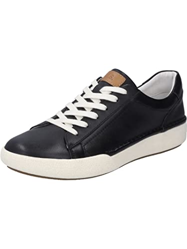 Josef Seibel Damen Low-Top Sneaker Claire 01,Weite G (Normal),Wechselfußbett,Freizeitschuhe,Turnschuhe,Laufschuhe,schwarz,41 EU von Josef Seibel