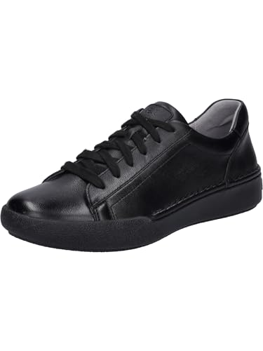 Josef Seibel Damen Low-Top Sneaker Claire 01,Weite G (Normal),Wechselfußbett,Laufschuhe,schnürschuhe,schnürer,Schwarz (Black-Black),38 EU von Josef Seibel