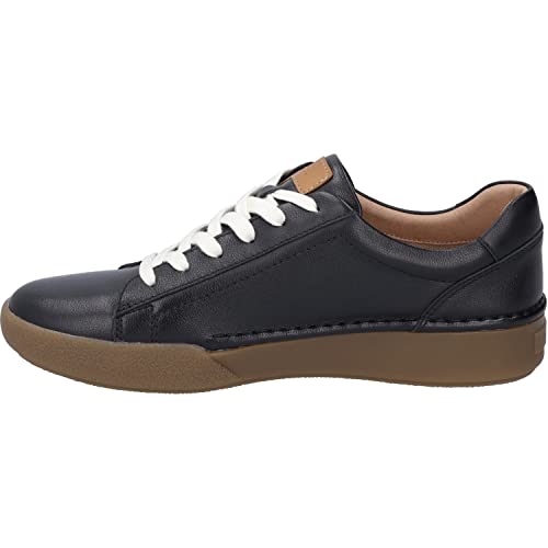 Josef Seibel Damen Low-Top Sneaker Claire 01,Weite G (Normal),Wechselfußbett,schnürer,Halbschuhe,straßenschuhe,schwarz-Kombi,36 EU von Josef Seibel