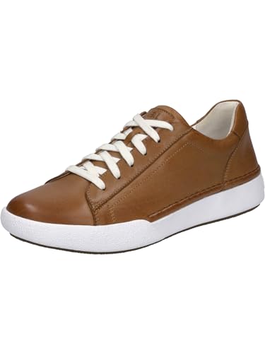 Josef Seibel Damen Low-Top Sneaker Claire 01,Weite G (Normal),Wechselfußbett,Turnschuhe,Laufschuhe,schnürschuhe,Camel,40 EU von Josef Seibel