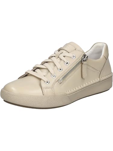 Josef Seibel Damen Low-Top Sneaker Claire 03,Weite G (Normal),Wechselfußbett,Freizeitschuhe,Laufschuhe,schnürschuhe,Sand,40 EU von Josef Seibel