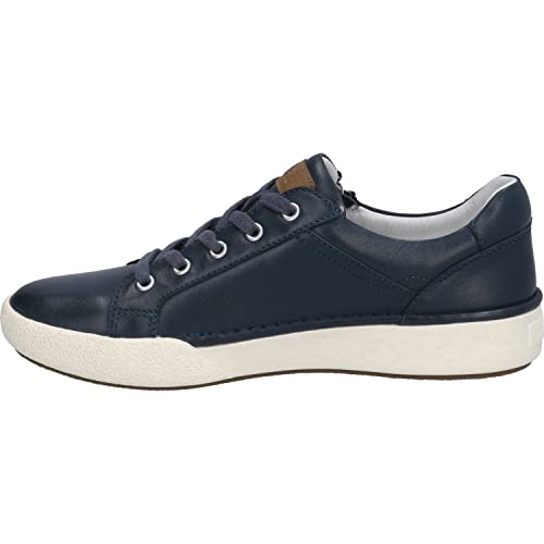 Josef Seibel Damen Low-Top Sneaker Claire 03,Weite G (Normal),Wechselfußbett,Freizeitschuhe,Turnschuhe,Laufschuhe,Blau (Ocean),39 EU von Josef Seibel