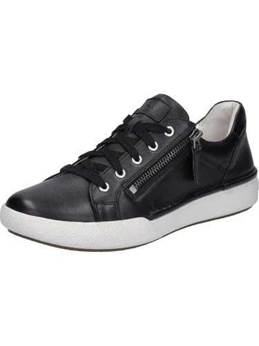 Josef Seibel Damen Low-Top Sneaker Claire 03,Weite G (Normal),Wechselfußbett,Freizeitschuhe,Turnschuhe,Laufschuhe,schwarz,37 EU von Josef Seibel