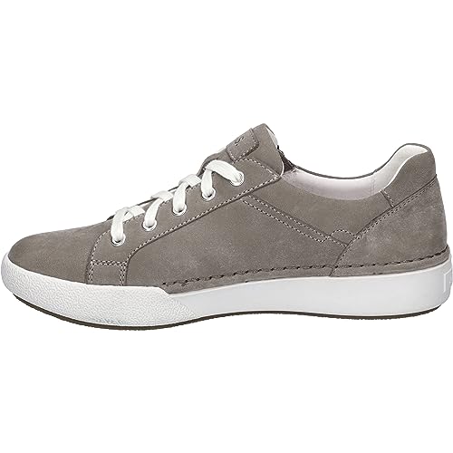 Josef Seibel Damen Low-Top Sneaker Claire 03,Weite G (Normal),Wechselfußbett,Laufschuhe,schnürschuhe,schnürer,Halbschuhe,grau,39 EU von Josef Seibel