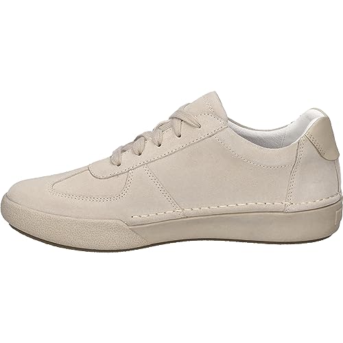 Josef Seibel Damen Low-Top Sneaker Claire 07,Weite G (Normal),Wechselfußbett,Freizeitschuhe,Laufschuhe,schnürschuhe,Sand,38 EU von Josef Seibel