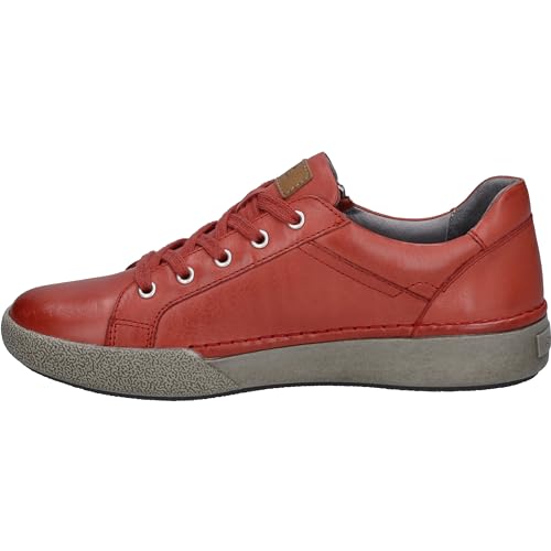 Josef Seibel Damen Low-Top Sneaker Claire 13,Weite G (Normal),Wechselfußbett,Strassenschuhe,Sportschuhe,Freizeitschuhe,rot,42 EU von Josef Seibel