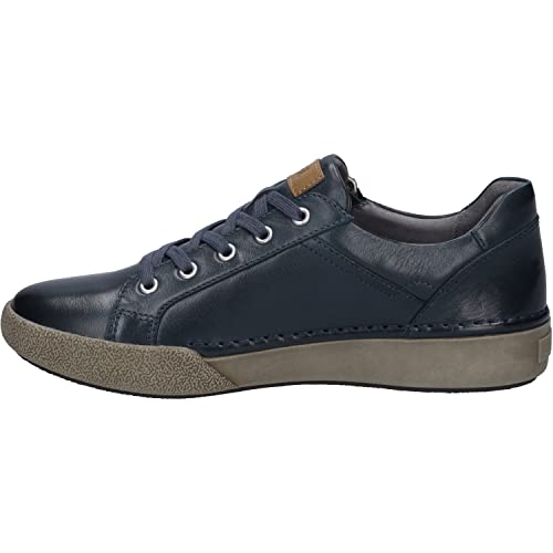 Josef Seibel Damen Low-Top Sneaker Claire 13,Weite G (Normal),Wechselfußbett,Turnschuhe,Laufschuhe,schnürschuhe,Blau (Ocean),36 EU von Josef Seibel