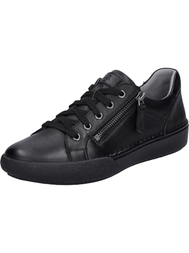 Josef Seibel Damen Low-Top Sneaker Claire 13,Weite G (Normal),Wechselfußbett,straßenschuhe,Strassenschuhe,Schwarz (Black-Black),37 EU von Josef Seibel