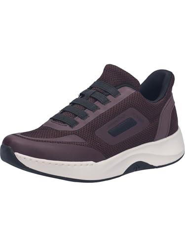 Josef Seibel Damen Low-Top Sneaker Elli.17,Weite G (Normal),Wechselfußbett,Freizeitschuhe,Laufschuhe,schnürer,Carmin-schwarz,39 EU von Josef Seibel