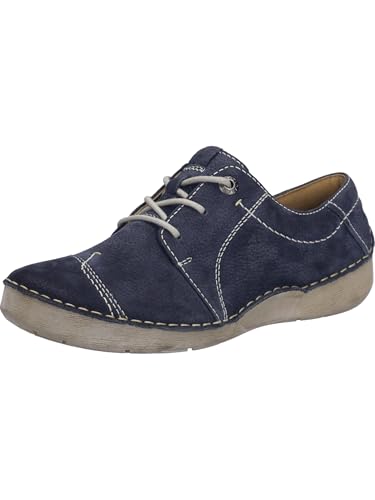 Josef Seibel Damen Sneaker Fergey 20,Weite G (Normal),Wechselfußbett,Schnuerung,lace-up Shoes,Low-tie,schnürschuhe,Ocean-Kombi,40 EU von Josef Seibel