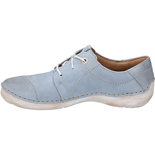 Josef Seibel Damen Low-Top Sneaker Fergey 20,Weite G (Normal),Wechselfußbett,schnürschuhe,schnürer,Halbschuhe,Blau (SkyBlue-Kombi),37 EU von Josef Seibel