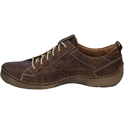 Josef Seibel Damen Low-Top Sneaker Fergey 56,Weite G (Normal),Wechselfußbett,Freizeitschuhe,Turnschuhe,Laufschuhe,Braun (Brandy),40 EU von Josef Seibel