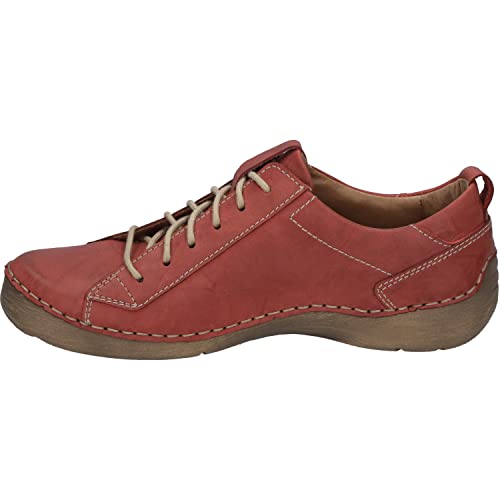 Josef Seibel Damen Low-Top Sneaker Fergey 56,Weite G (Normal),Wechselfußbett,Freizeitschuhe,Turnschuhe,Laufschuhe,Rot (Hibiscus),39 EU von Josef Seibel